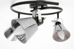 Wszystkie Lampy Sufitowe|LED-POL Lampa sufitowa 3 reflektorki czarna ORO TRINGA