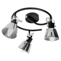 Wszystkie Lampy Sufitowe|LED-POL Lampa sufitowa 3 reflektorki czarna ORO TRINGA