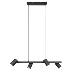 Lampa sufitowa 4 reflektorki czarna MARLEY