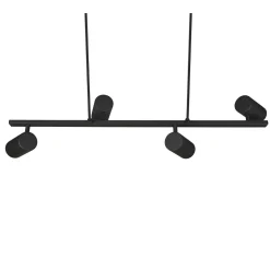 Lampa sufitowa 4 reflektorki czarna MARLEY