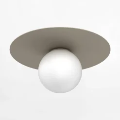 Luminex Lampa sufitowa beżowa FLAT