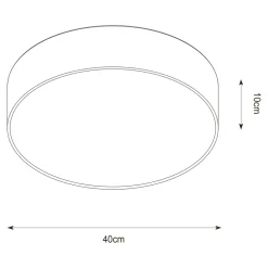 Zumaline Lampa sufitowa boho ARUBA 40 cm