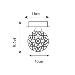 Wszystkie Lampy Sufitowe|Zumaline Lampa sufitowa BRAVA CL16022-1