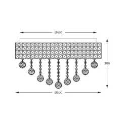 Wszystkie Lampy Sufitowe|Zumaline Lampa sufitowa CAPRI 19027-L