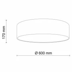 Wszystkie Lampy Sufitowe|TK Tomasz Krywult Lampa sufitowa ciemnoszara EARTH 60 cm