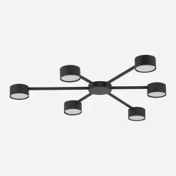 TK Tomasz Krywult Lampa sufitowa czarna AVIA BLACK VI