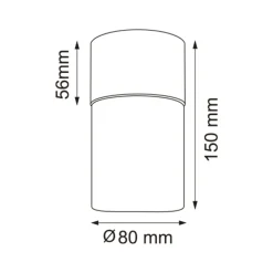 Zumaline Lampa sufitowa czarna VETRO