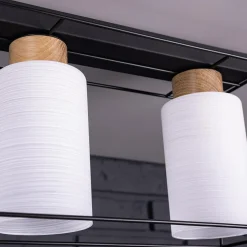 Spot - Light Lampa sufitowa czarno-biała GRETTER 3