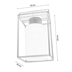 Spot - Light Lampa sufitowa czarno-biała GRETTER