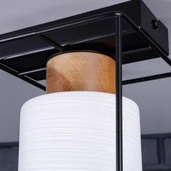 Spot - Light Lampa sufitowa czarno-biała GRETTER