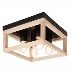 Wszystkie Lampy Sufitowe|inny Lampa sufitowa drewno czarna VILLY 4