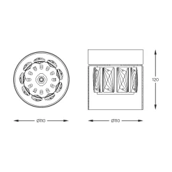 Zumaline Lampa sufitowa GEM C0389-01A-F4AC