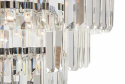 Żyrandole|Lampy Wiszące|Zumaline Lampa sufitowa glamour chrom AMEDEO 50 cm