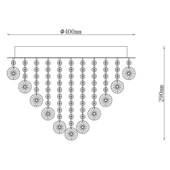 Wszystkie Lampy Sufitowe|Zumaline Lampa sufitowa glamour COMO