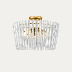 Zumaline Lampa sufitowa glamour złota BACH 41 cm