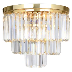 Zumaline Lampa sufitowa glamour złota AMEDEO 25 cm