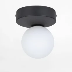 TK Tomasz Krywult Lampa sufitowa kula czarna BIANCA