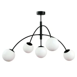 domiluce Lampa sufitowa kule czarna VOLTA 5