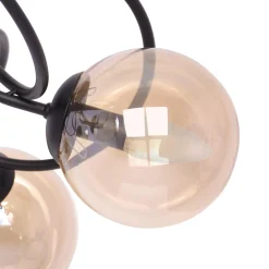 inny Lampa sufitowa kule czarna FLORO 5