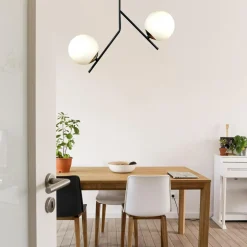 domiluce Lampa sufitowa kule czarno-złota COSMO 2