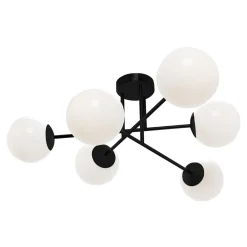 Wszystkie Lampy Sufitowe|domiluce Lampa sufitowa kule czarno-biała RICO 6