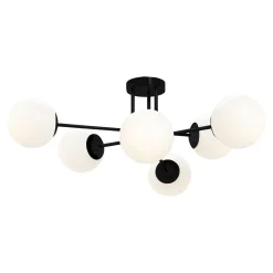 Wszystkie Lampy Sufitowe|domiluce Lampa sufitowa kule czarno-biała RICO 6