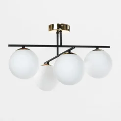 Lampy Wiszące|domiluce Lampa sufitowa kule 4-punktowa czarno-złota AURORA