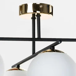 Lampy Wiszące|domiluce Lampa sufitowa kule 4-punktowa czarno-złota AURORA