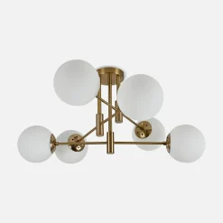 Krislamp Lampa sufitowa kule złota DORADO 6