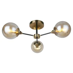 Wszystkie Lampy Sufitowe|Krislamp Lampa sufitowa kule złota FRIDA 3