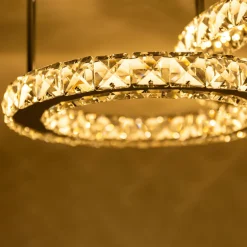 Wszystkie Lampy Sufitowe|Zumaline Lampa sufitowa LED 2 pierścienie chrom GIRONA