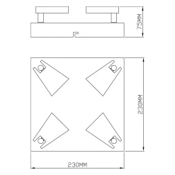 Wszystkie Lampy Sufitowe|Zumaline Lampa sufitowa LED biała SPAZIO