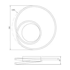 Zumaline Lampa sufitowa LED biała WILLIS