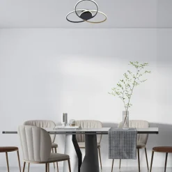 Zumaline Lampa sufitowa LED BOLD czarno-złota