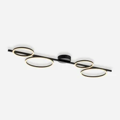 Paul Neuhaus Lampa sufitowa LED czarna MINI RITUS