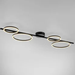 Paul Neuhaus Lampa sufitowa LED czarna MINI RITUS