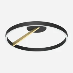 Wszystkie Lampy Sufitowe|Zumaline Lampa sufitowa LED czarna MALU z pilotem