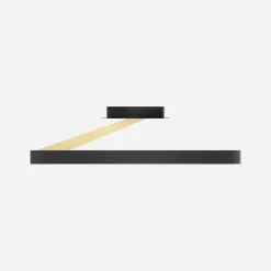 Wszystkie Lampy Sufitowe|Zumaline Lampa sufitowa LED czarna MALU z pilotem