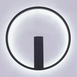 Zumaline Lampa sufitowa LED czarna CORIT 42,5 cm