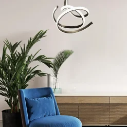 Wszystkie Lampy Sufitowe|Zumaline Lampa sufitowa LED czarna VISO 60 cm