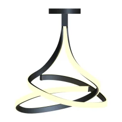 Wszystkie Lampy Sufitowe|Zumaline Lampa sufitowa LED czarna VISO 60 cm