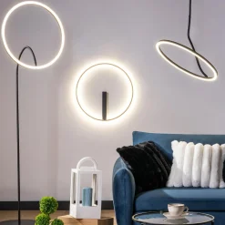 Wszystkie Lampy Sufitowe|Zumaline Lampa sufitowa LED czarna CORIT 58,5 cm