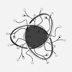 Wszystkie Lampy Sufitowe|Zumaline Lampa sufitowa LED czarna chrom MAIA z pilotem