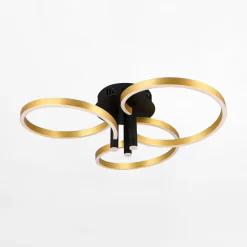 inny Lampa sufitowa LED czarno-złota CARUSO