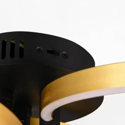 inny Lampa sufitowa LED czarno-złota CARUSO