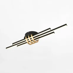 Wszystkie Lampy Sufitowe|inny Lampa sufitowa LED czarno-złota CINTO