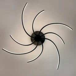 Wszystkie Lampy Sufitowe|Zumaline Lampa sufitowa LED DIOGO czarna