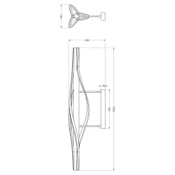Wszystkie Lampy Sufitowe|Zumaline Lampa sufitowa LED drewniana czarna BAEZ