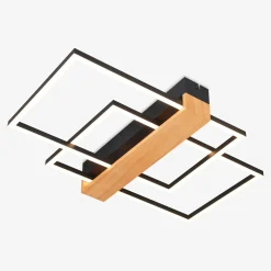 Wszystkie Lampy Sufitowe|Zumaline Lampa sufitowa LED geometryczna drewno sosnowe MINAR 54 cm