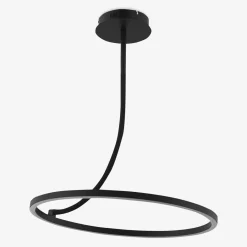 Zumaline Lampa sufitowa LED pierścieniowa czarna CORIT